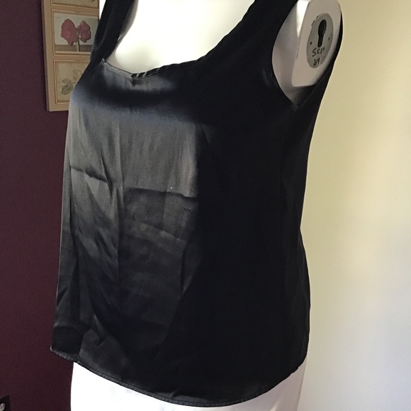 Vintage 90’s, NWOT black satin top - Picture 3 of 5